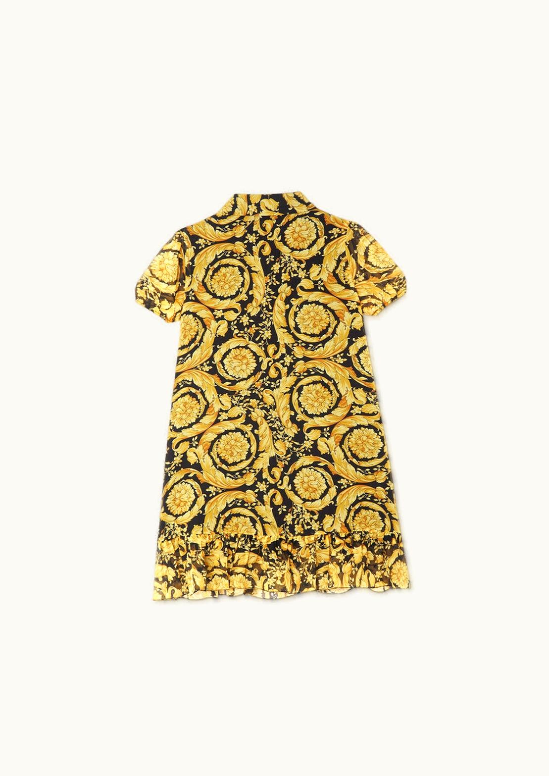Versace Versace Barocco Kids Shirt Dress Black, Print