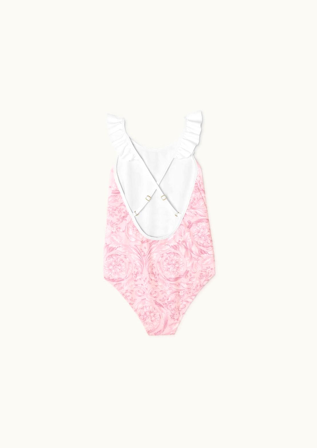 Versace Versace Barocco Kids Swimsuit Pink, Print