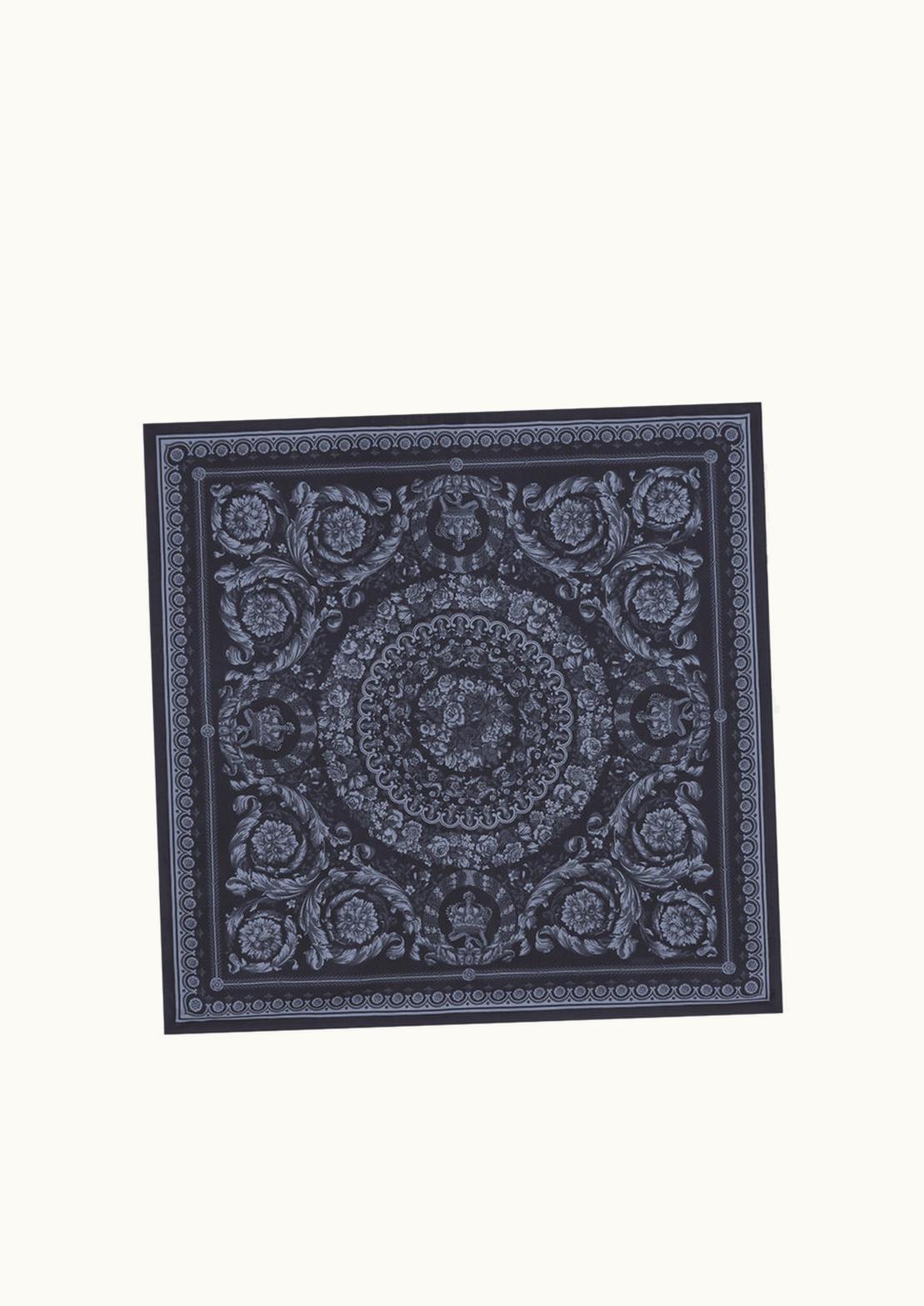 Versace Versace Barocco Large Silk Foulard 90 CM Black, Print