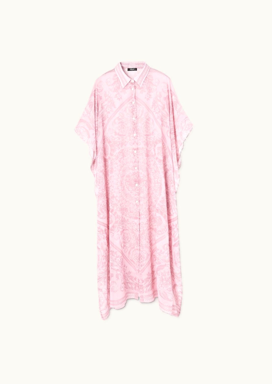 Versace Versace Barocco Long Dress Cover-Up Pink, Print