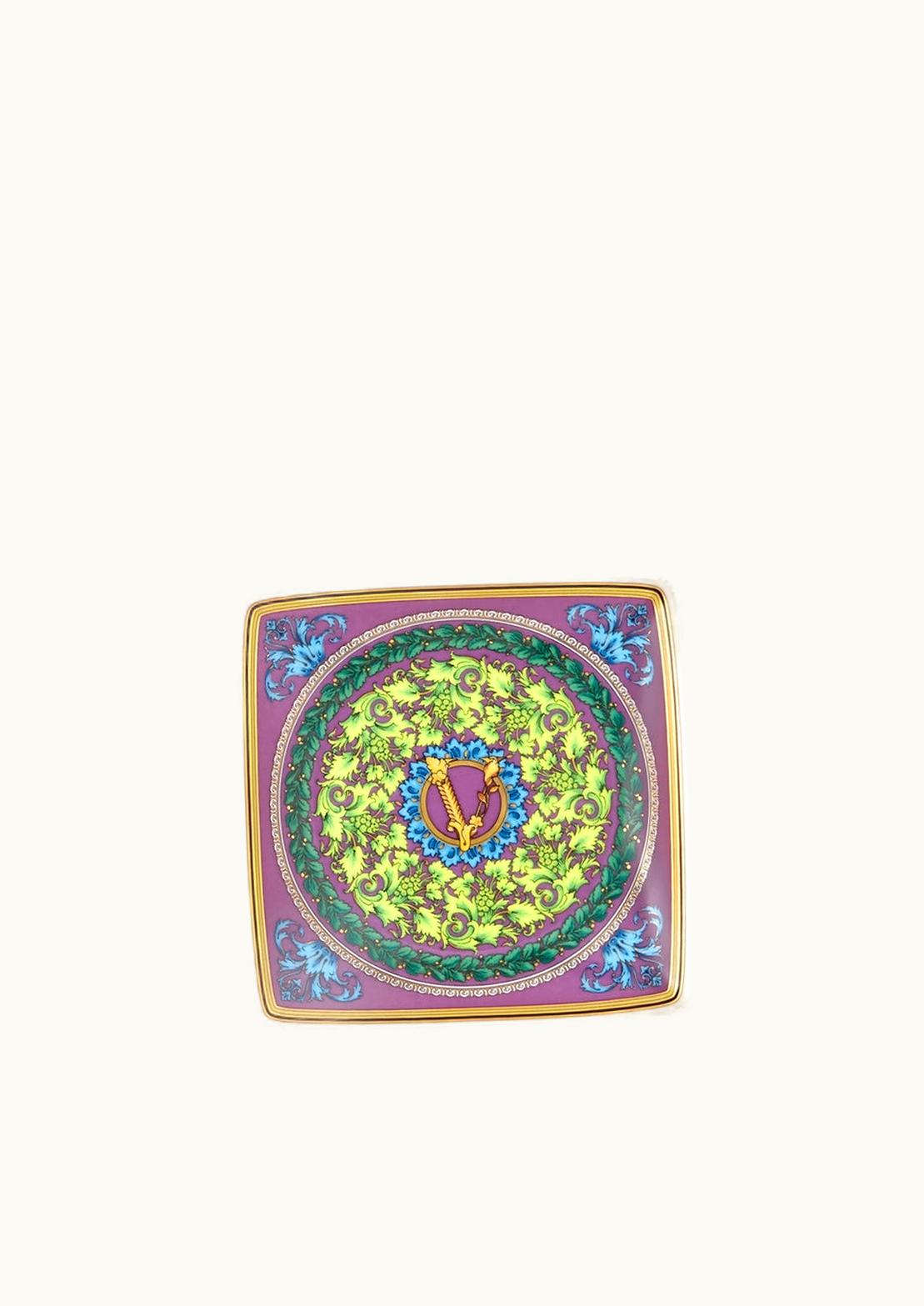 Versace Versace Barocco Mosaic Square Plate 12 CM Print