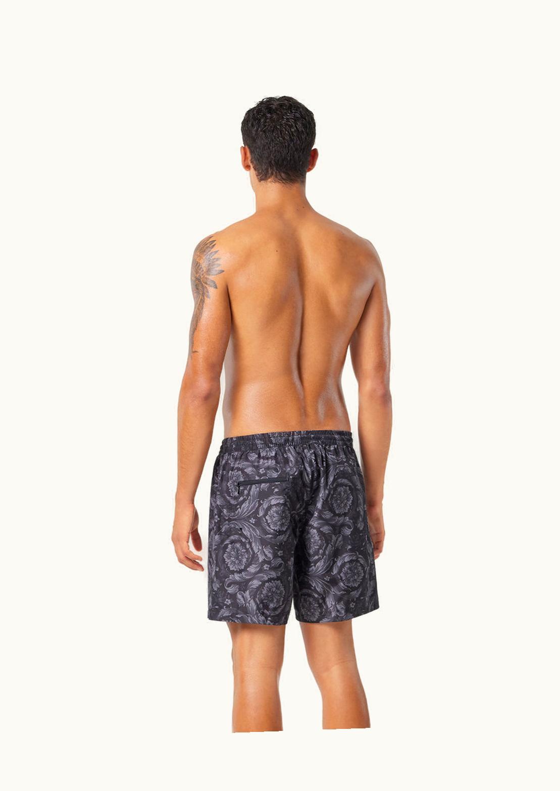 Versace Versace Barocco Reversible Boardshorts Black, Print