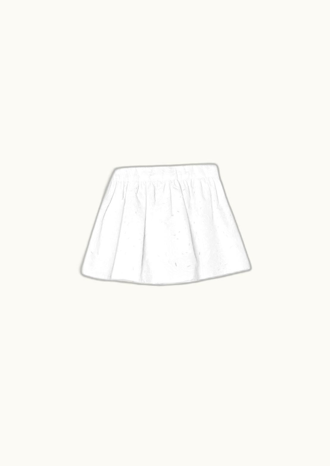 Versace Versace Barocco Sangallo Baby Skirt White