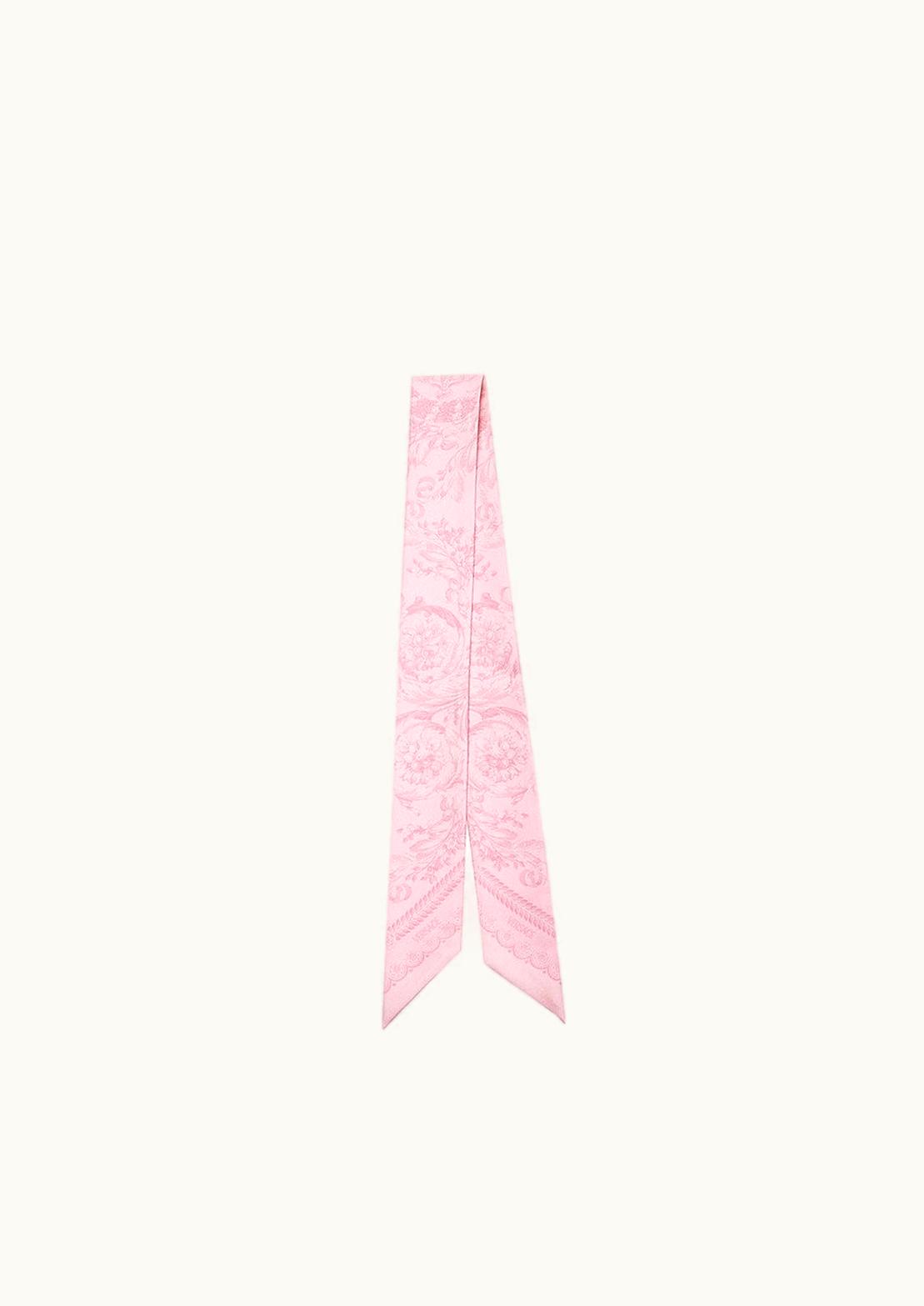 Versace Versace Barocco Silk Scarf Tie Pink, Print