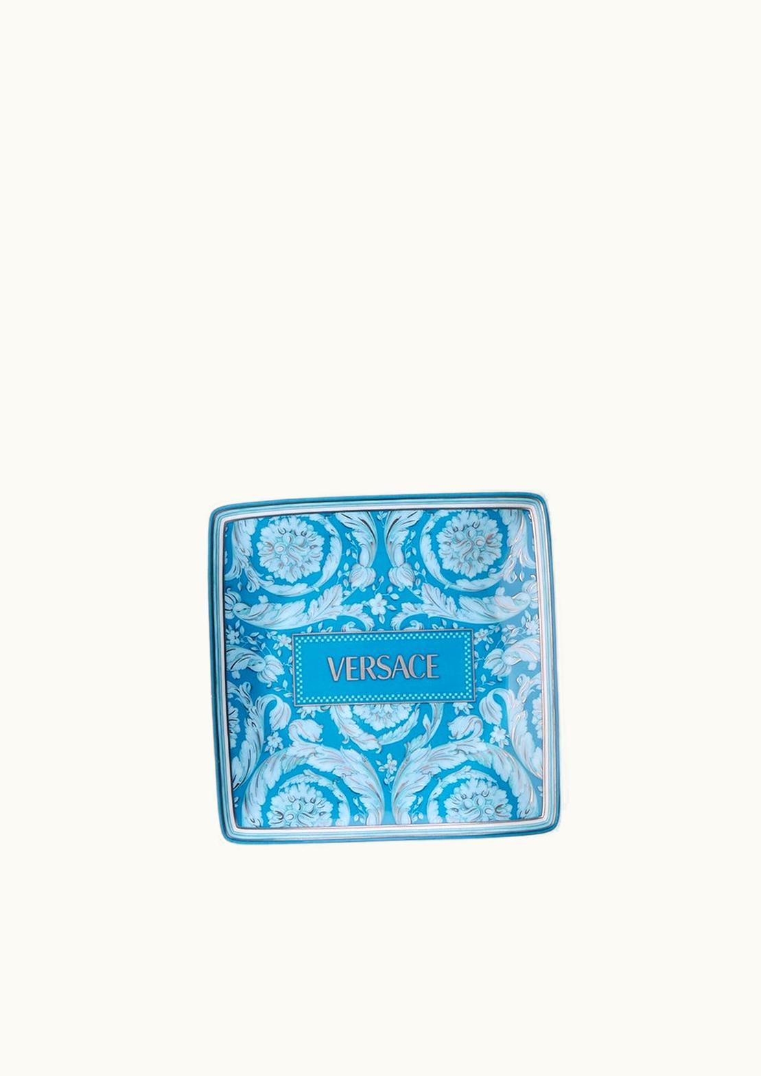 Versace Versace Barocco Square Plate 11, 5 CM Blue