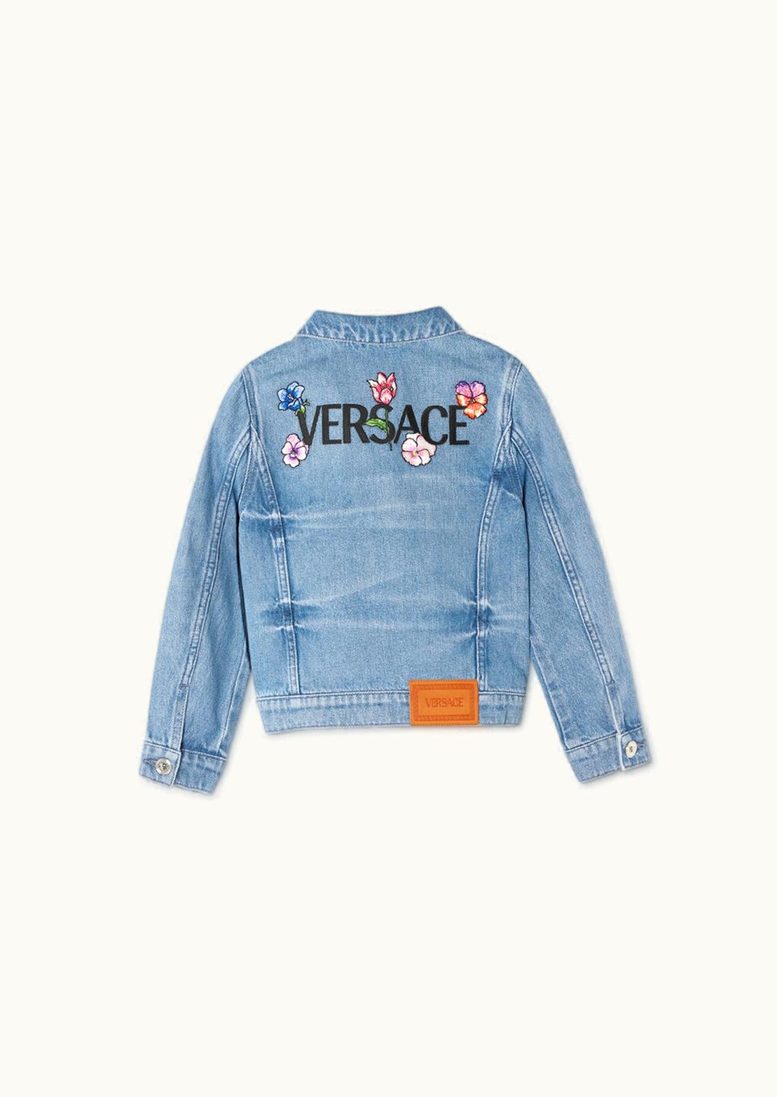 Versace Versace Blossom Kids Denim Jacket Blue