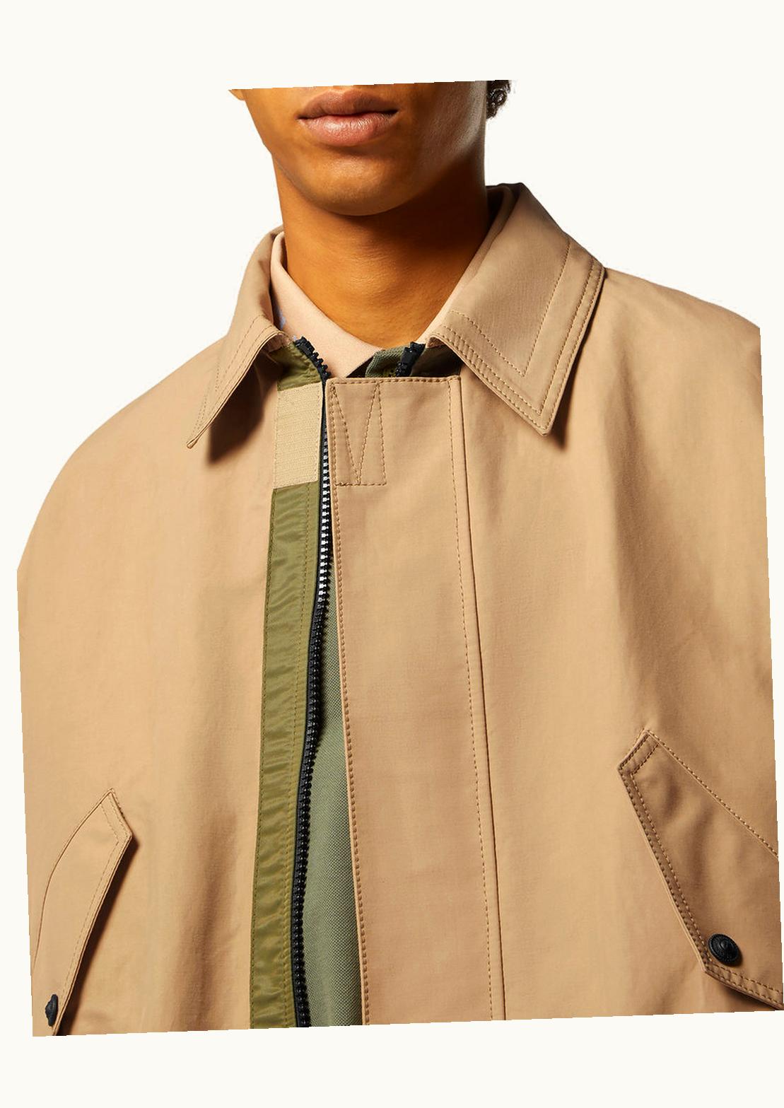 Versace Versace Institutional Gabardine Bomber Jacket Beige