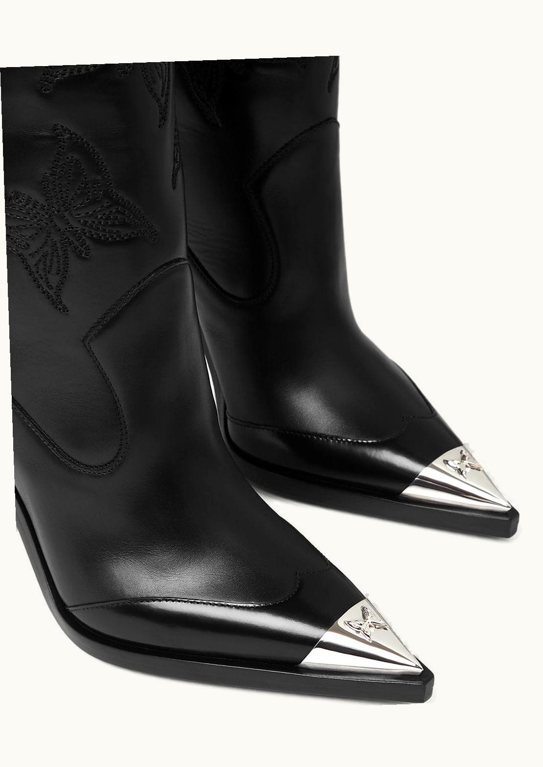 Versace Versace Butterflies Knee-High Boots Black, Gold