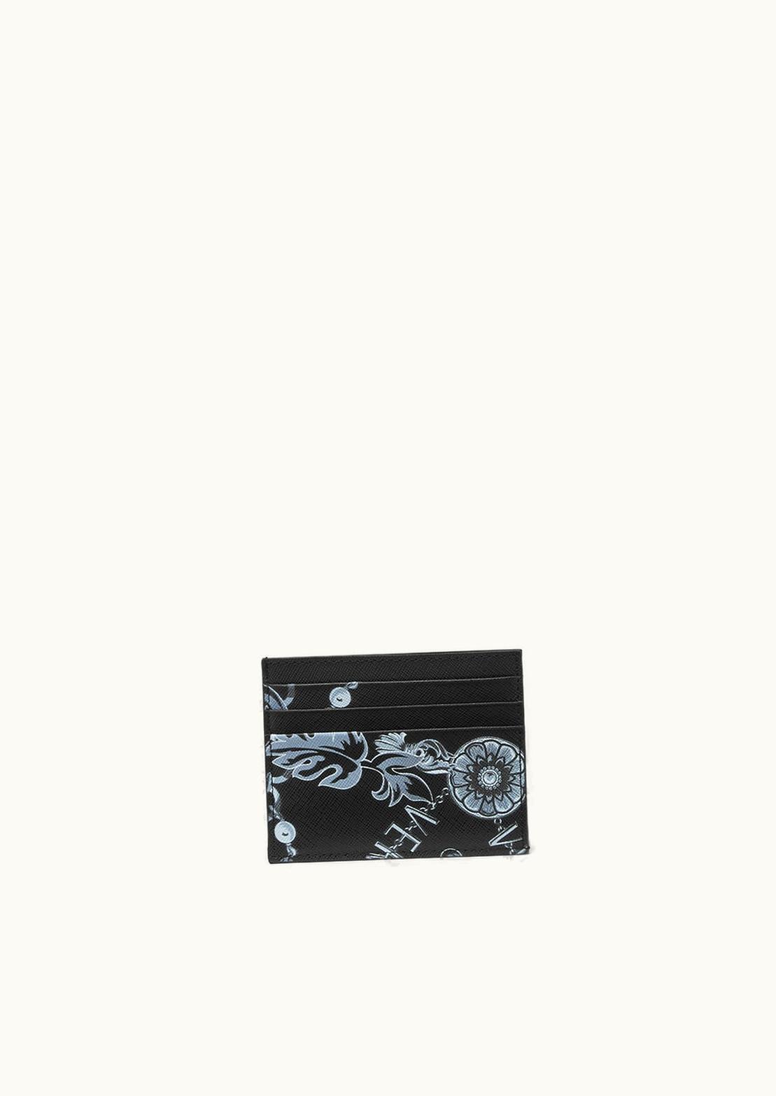 Versace Versace Chain Couture Card Holder Black, Print