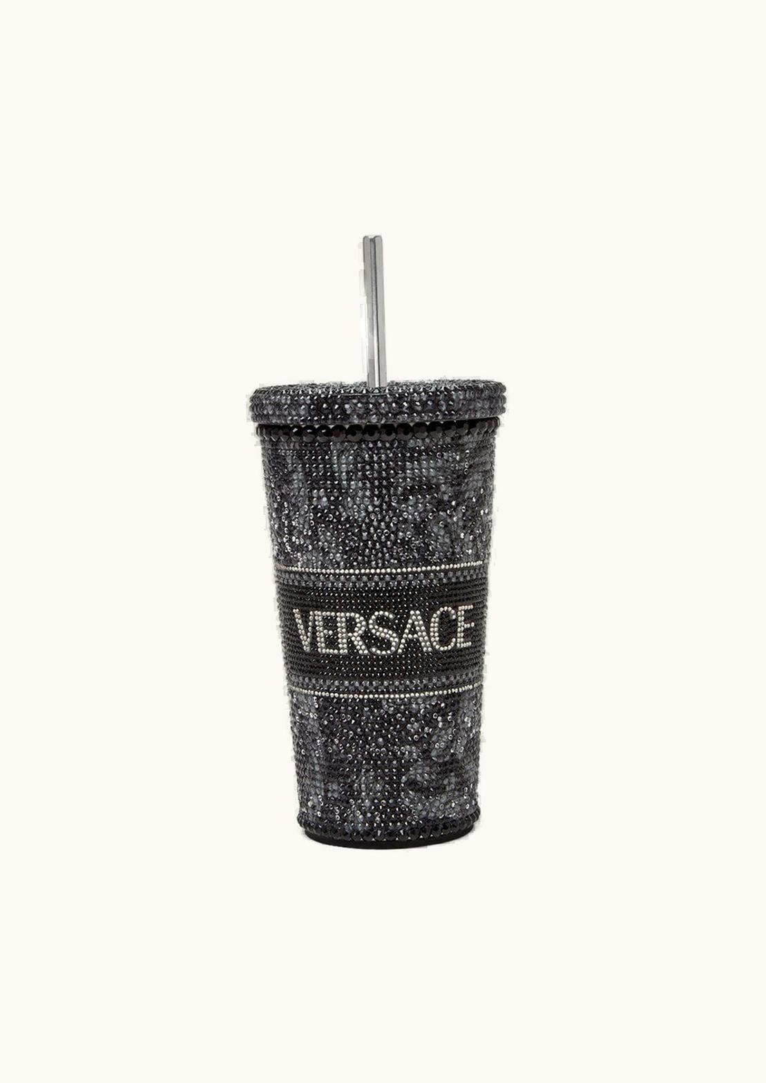 Versace Versace Crystal Barocco Travel Cup Black