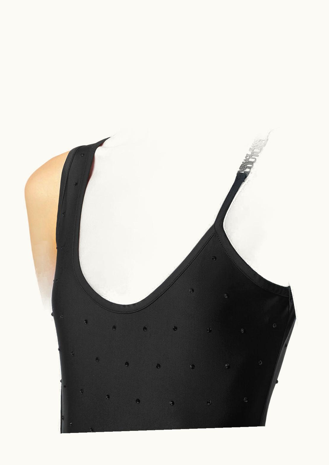 Versace Versace Crystal Bodysuit Black, Print