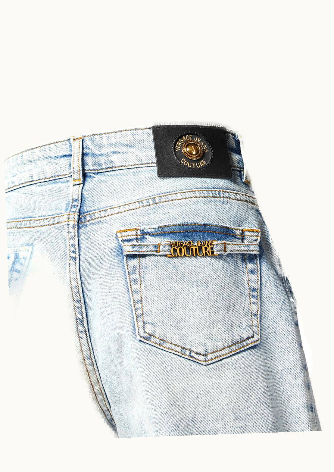 Versace Versace Denim Shorts Blue