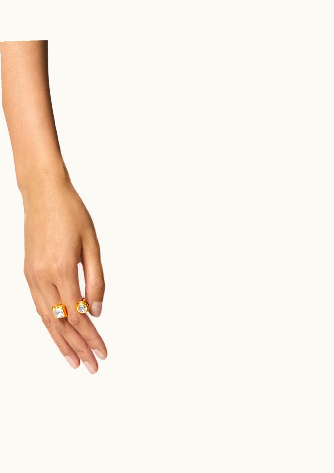 Versace Versace Crystal Embellished Tweed Mini Skirt Black