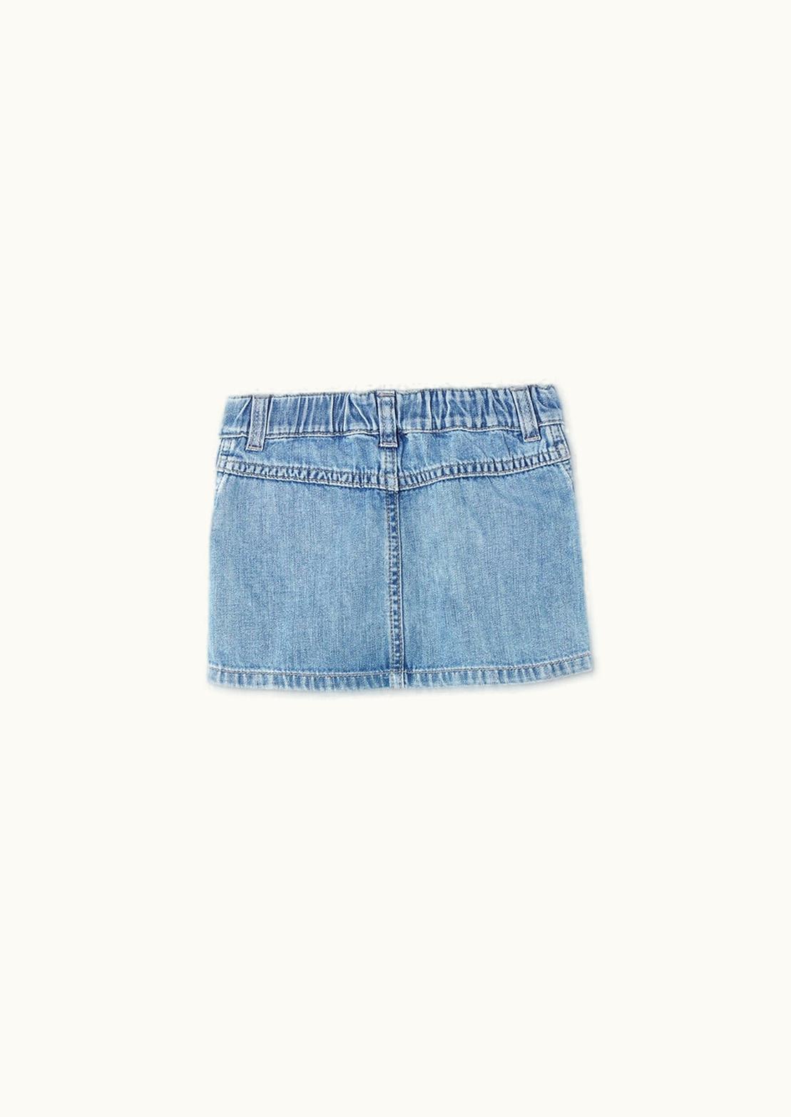 Versace Versace Embroidered Baby Denim Skirt Blue