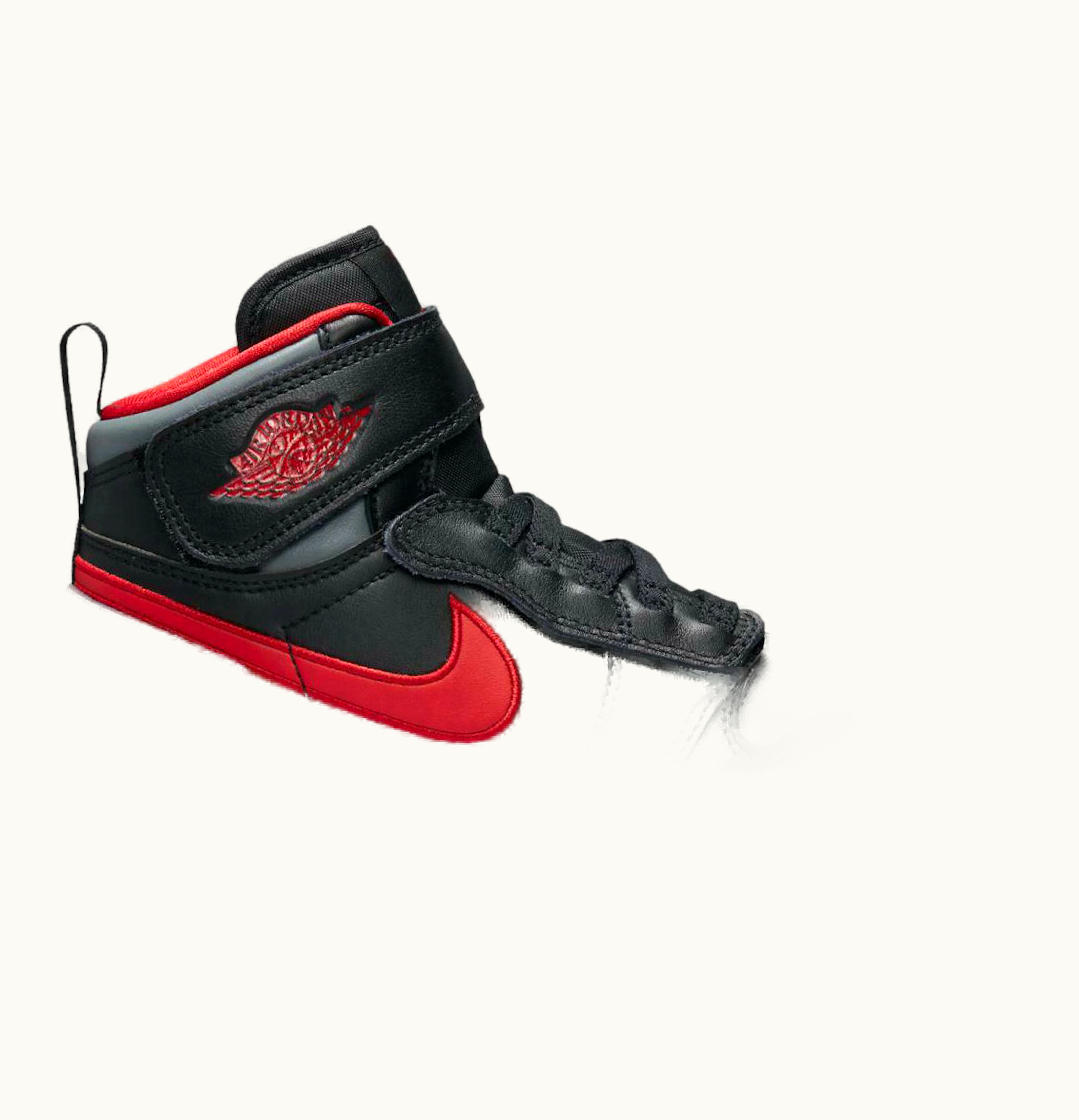 Jordan Air Jordan 1 Flyease Black Gym Red Smoke Grey GS