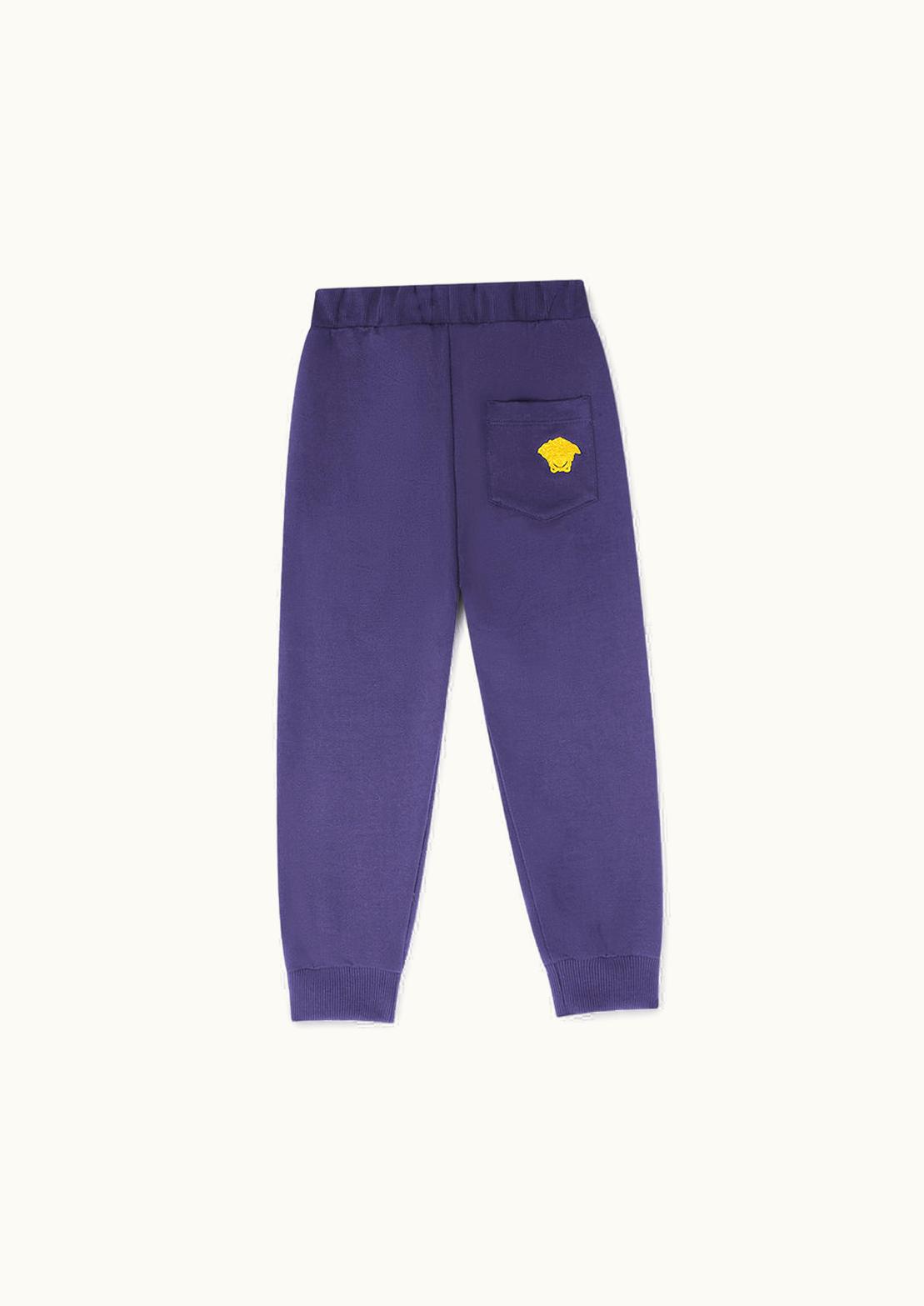 Versace Versace Embroidered Kids Sweatpants Blue, Gold