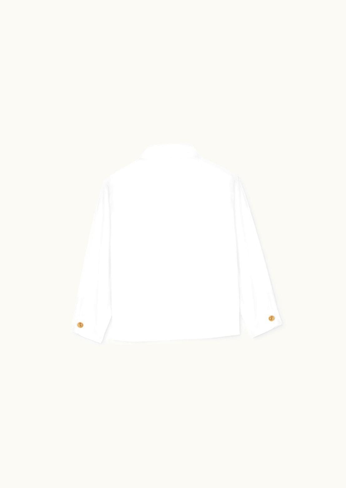 Versace Versace Embroidered Medusa Baby Shirt White, Print