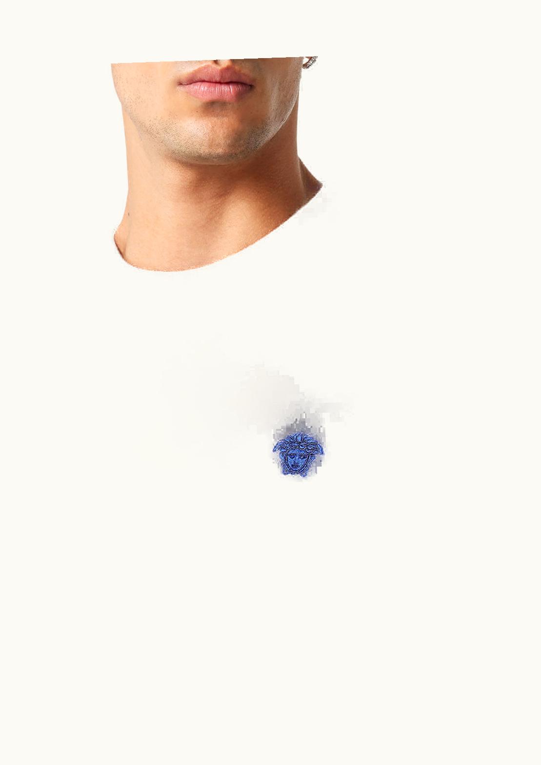 Versace Versace Embroidered Wool-Blend Jumper Blue