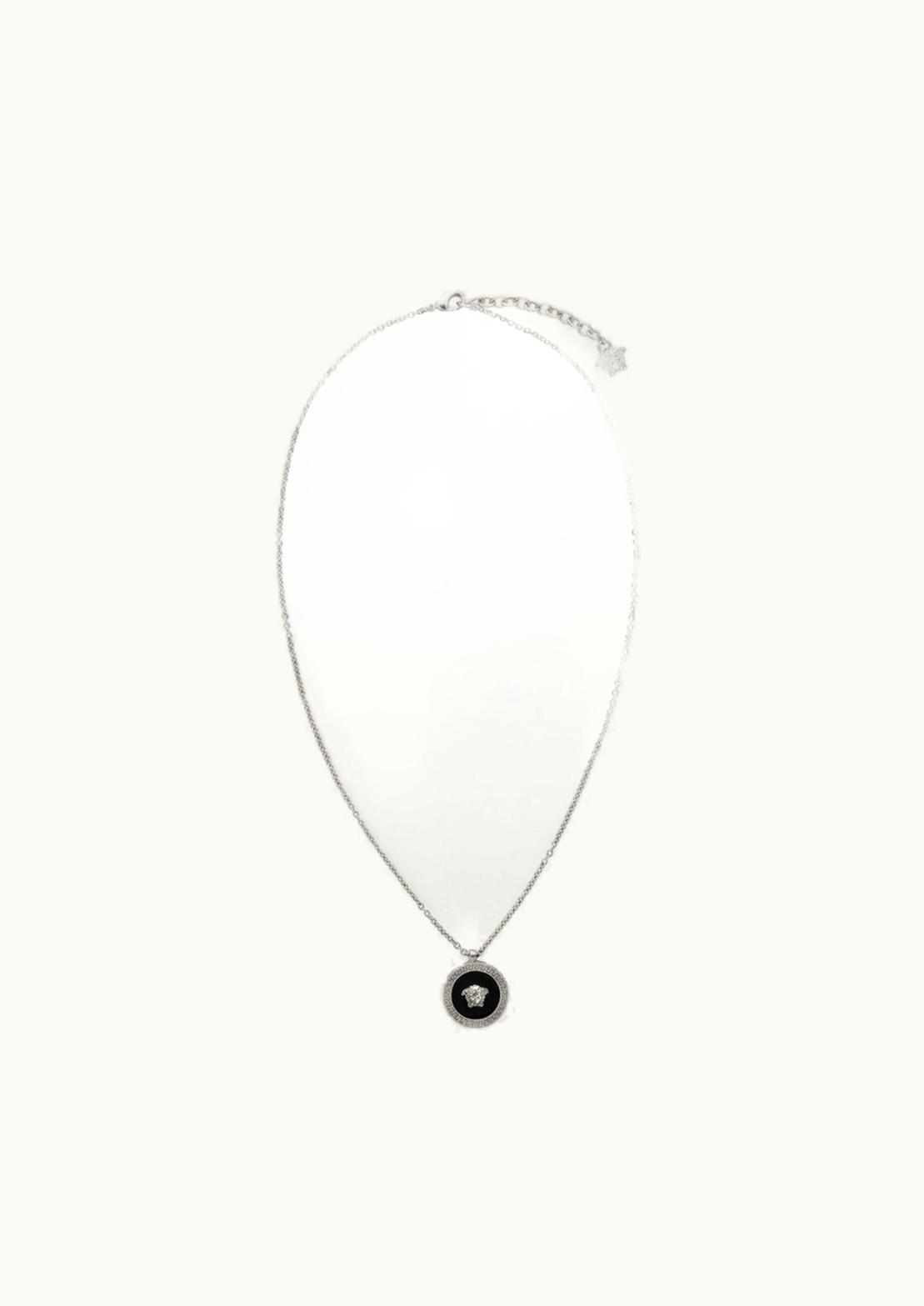 Versace Versace Enamel Medusa Necklace Silver