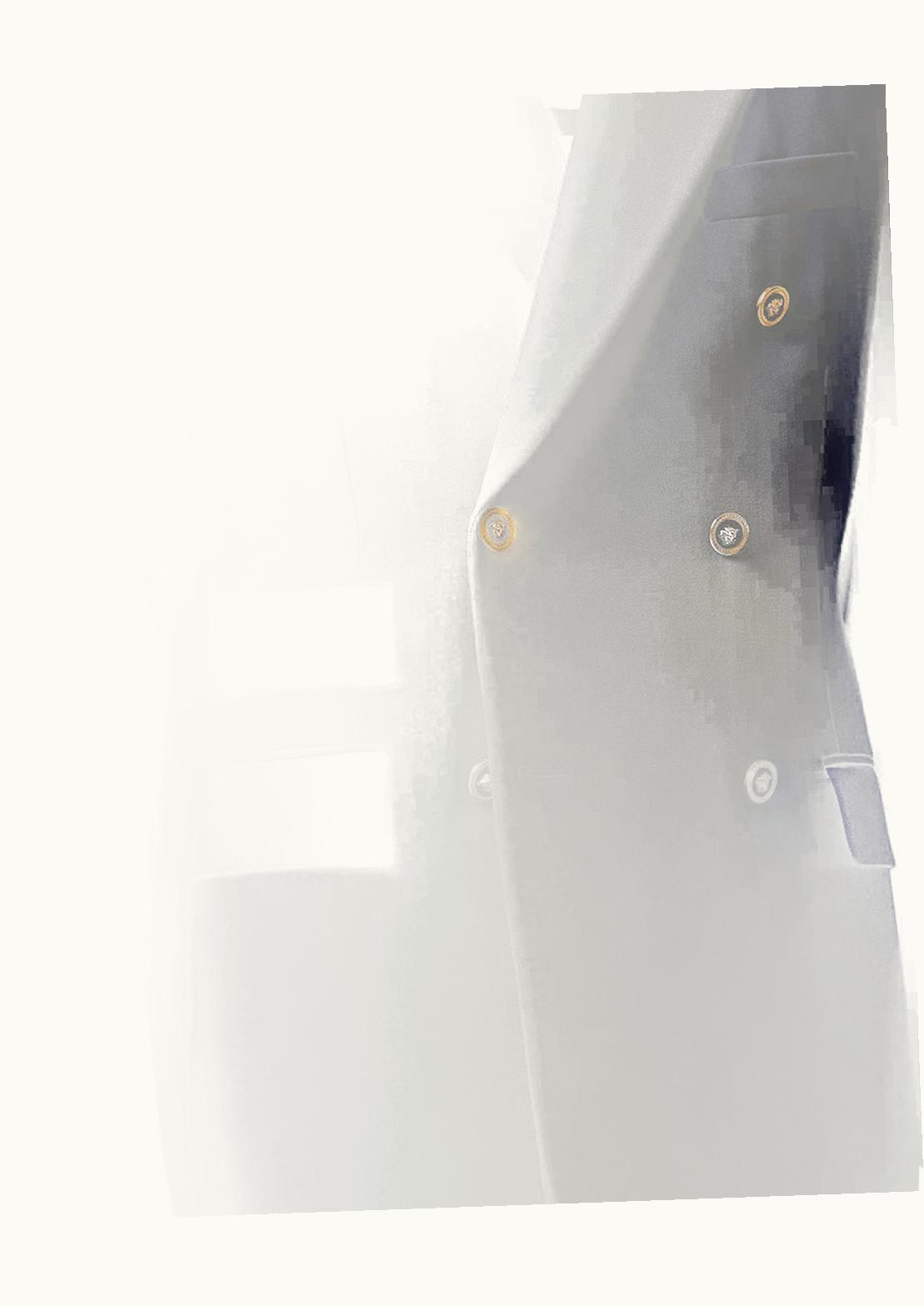 Versace Versace Grain De Poudre Double-Breasted Blazer Blue