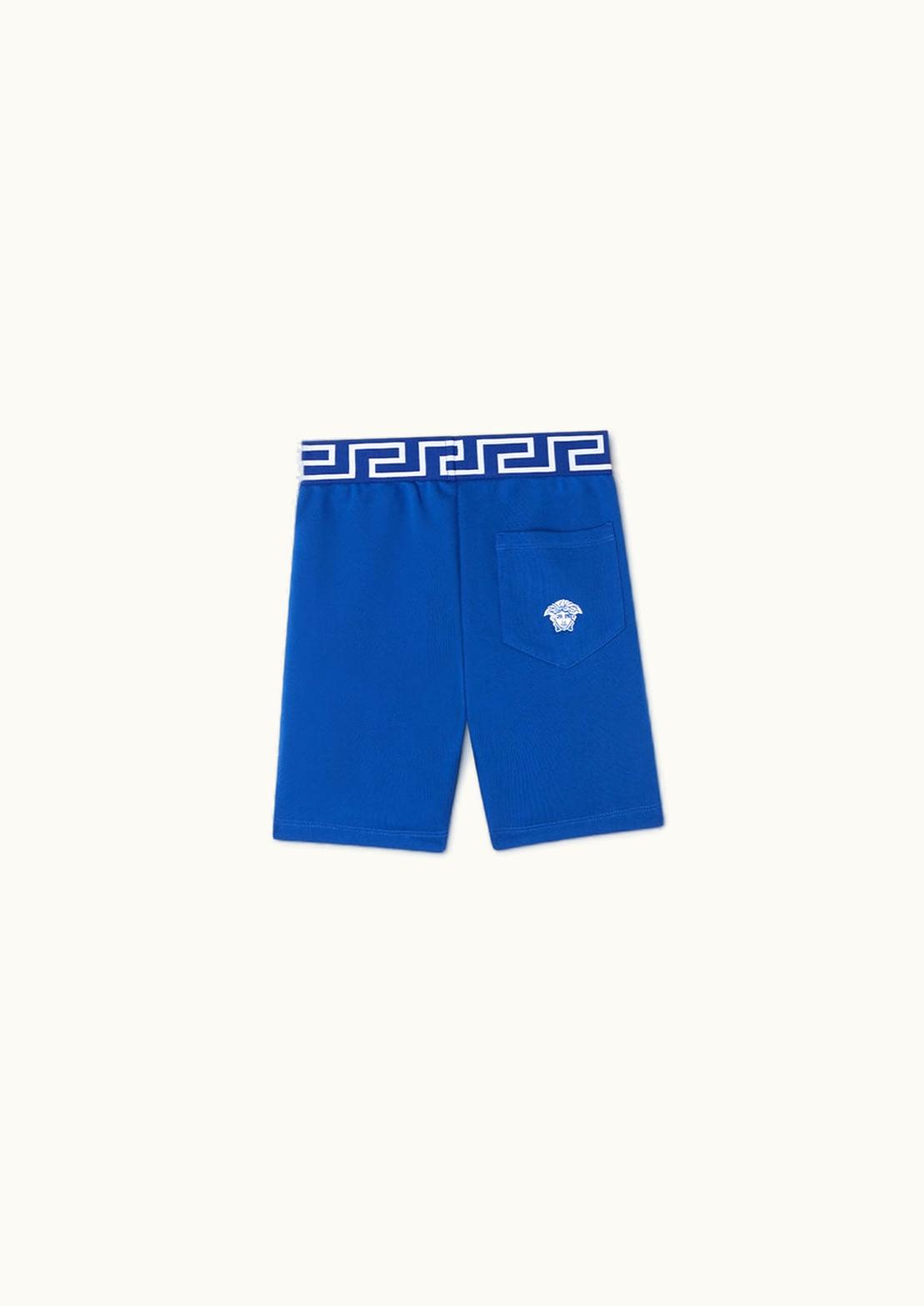 Versace Versace Greca Border Kids Shorts Blue