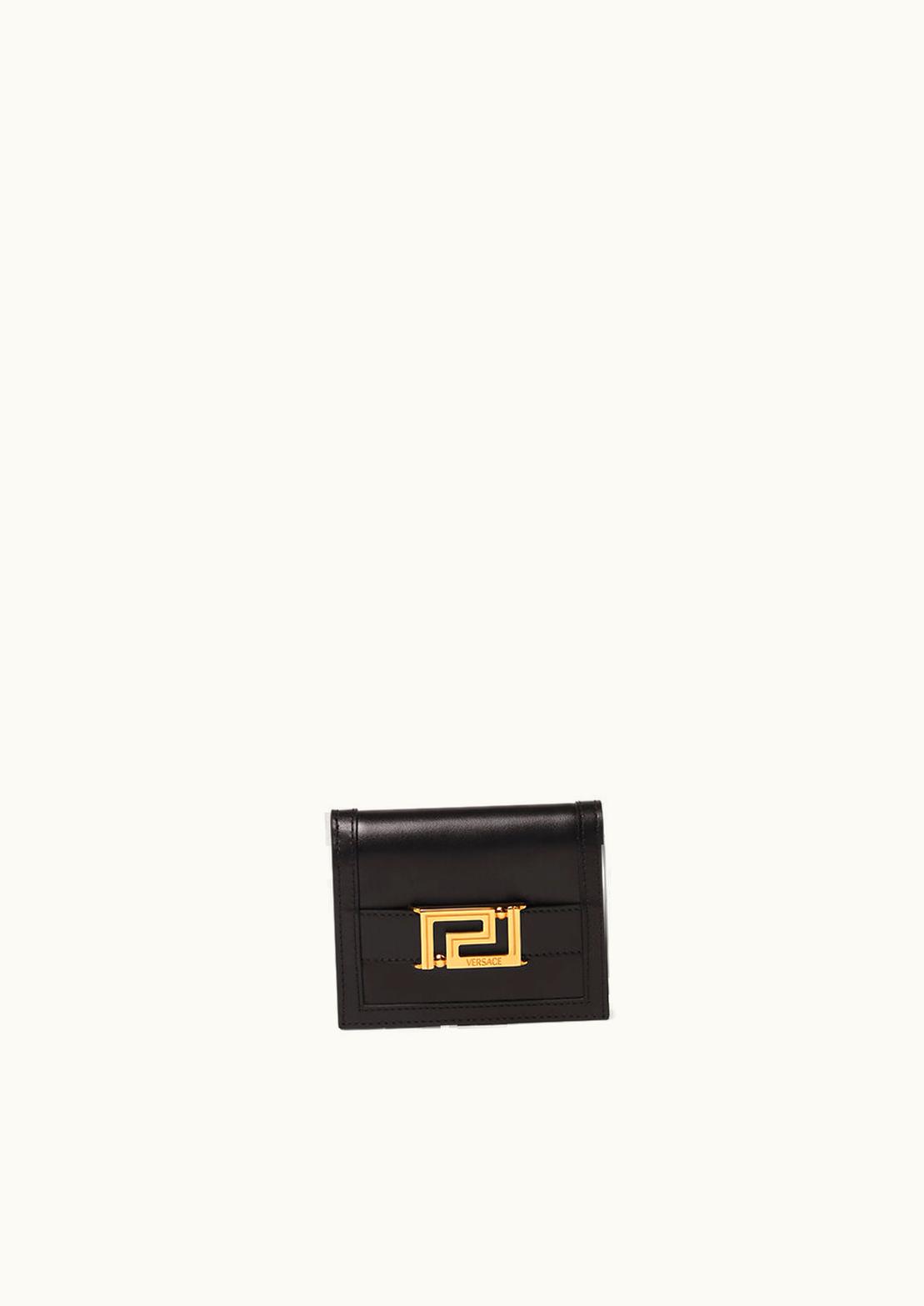 Versace Versace Greca Goddess Bifold Wallet Black, Gold