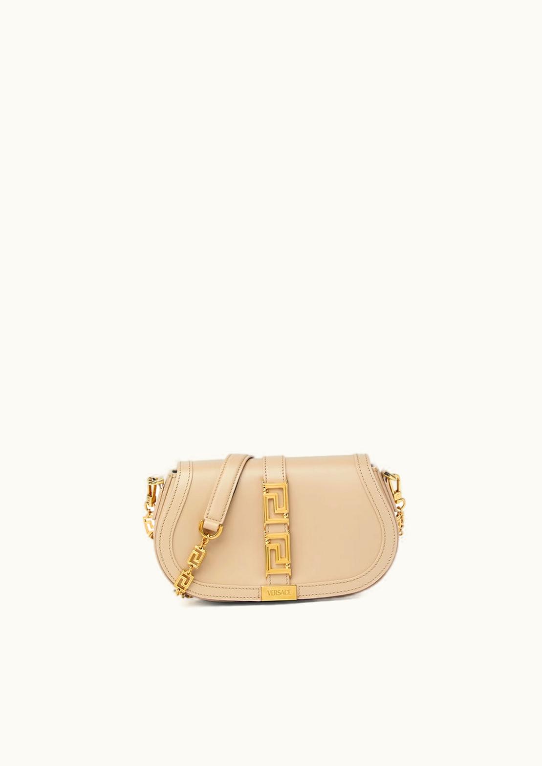 Versace Versace Greca Goddess Shoulder Bag Beige