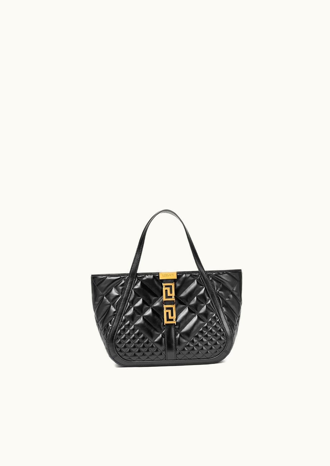 Versace Versace Greca Goddess Tote Bag Black, Gold