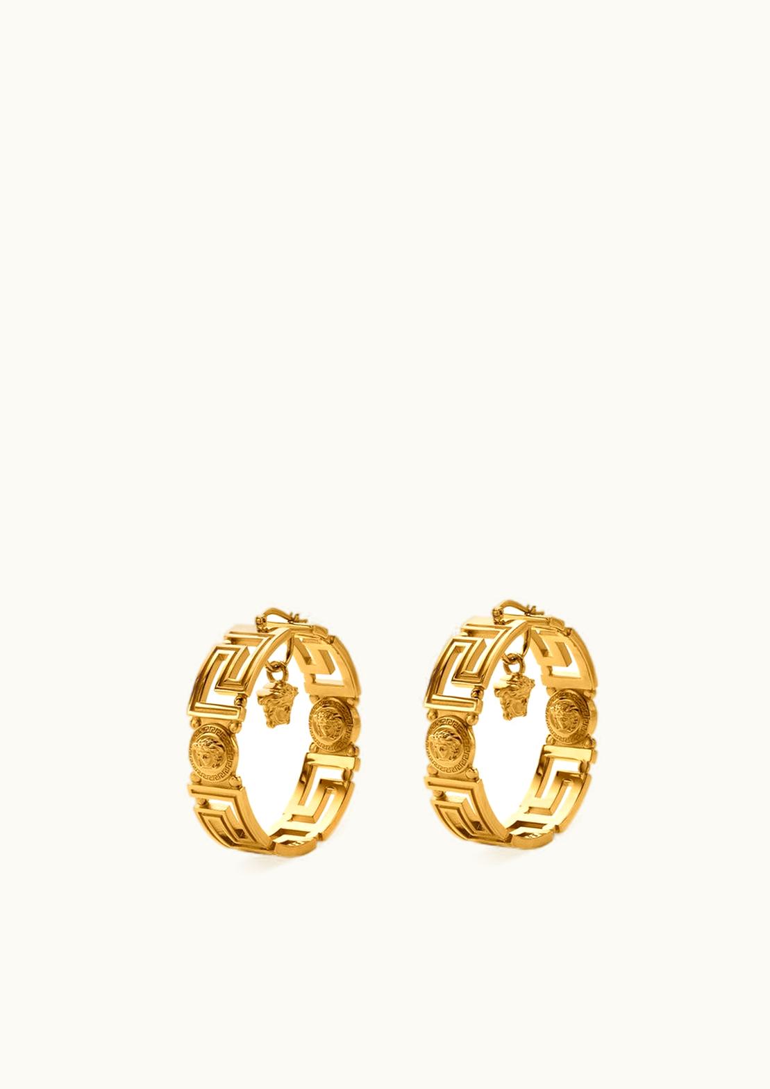 Versace Versace Greca Loop Earrings Gold