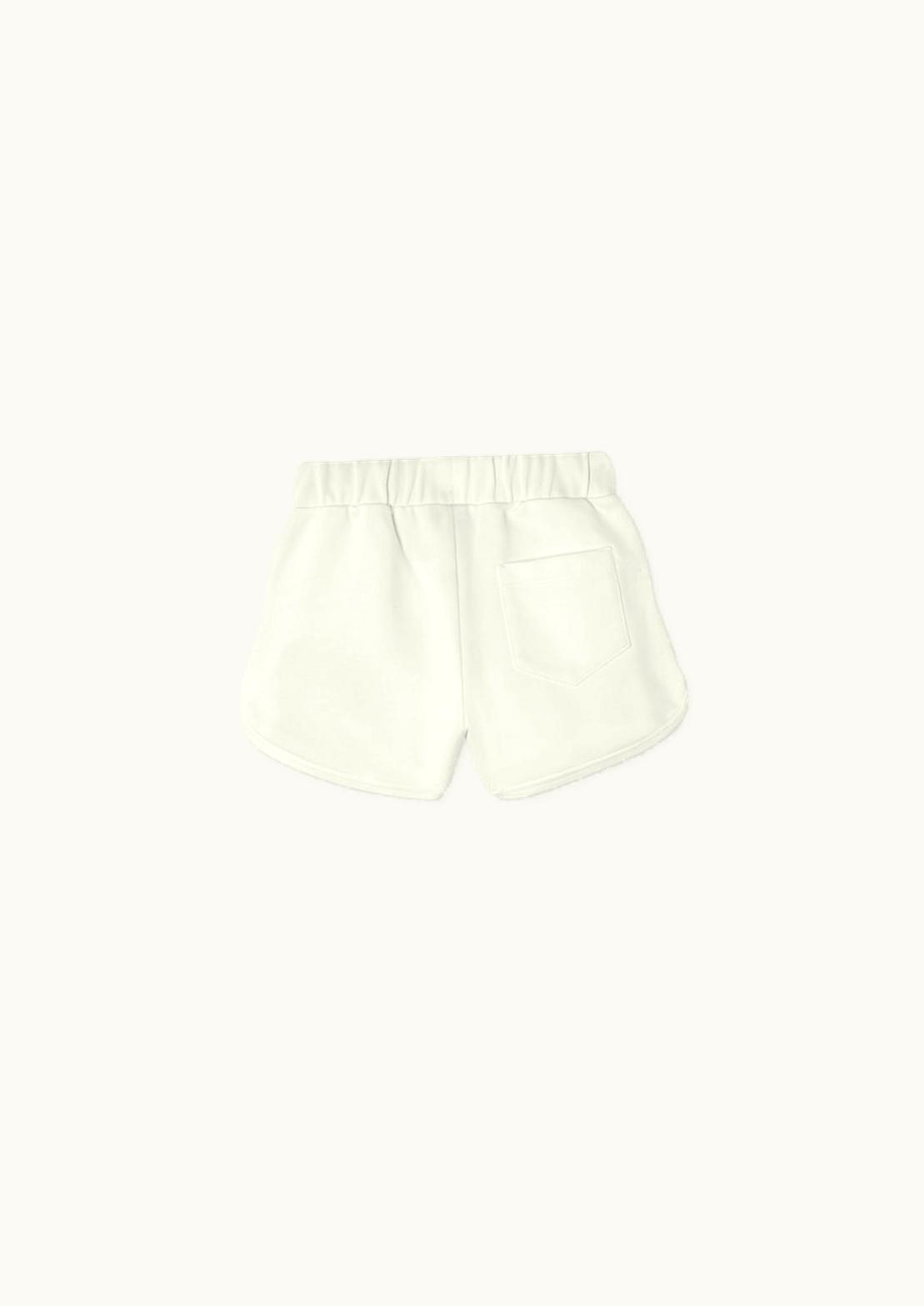 Versace Versace Kids Heart Logo Cotton-Jersey Sweat Shorts White