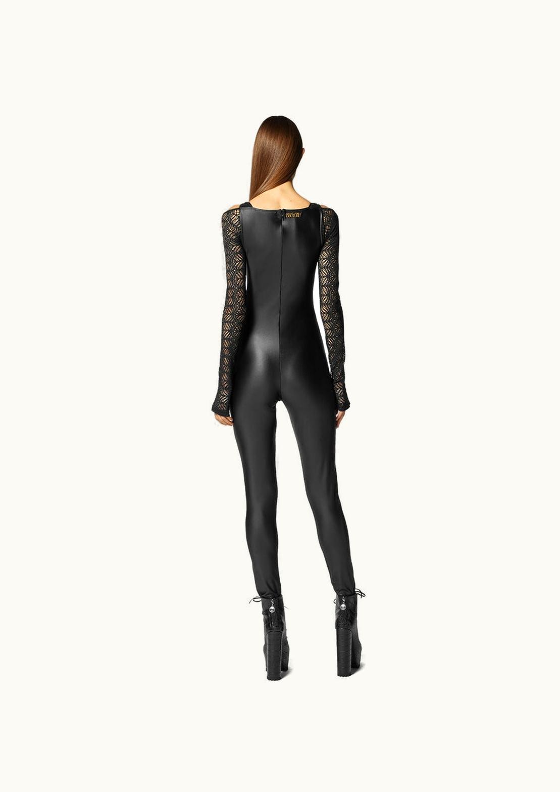 Versace Versace Lace Mesh Jumpsuit Black, Print - Versace Mesh Eleganza Jumpsuit Black