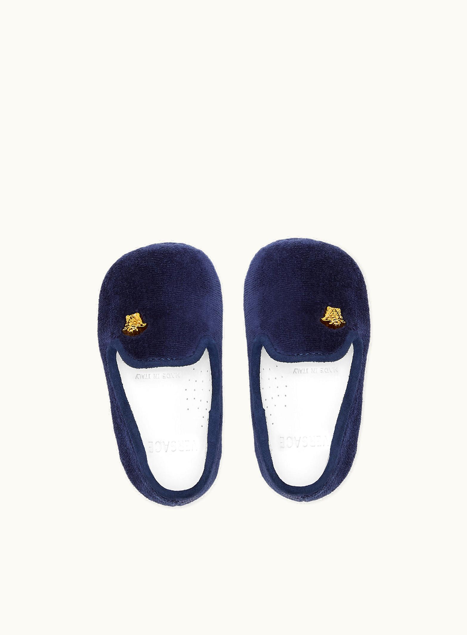 Versace Versace La Medusa Baby Slippers Blue