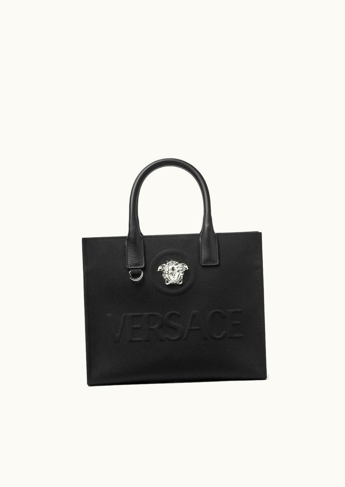 Versace Versace La Medusa Canvas Small Tote Bag