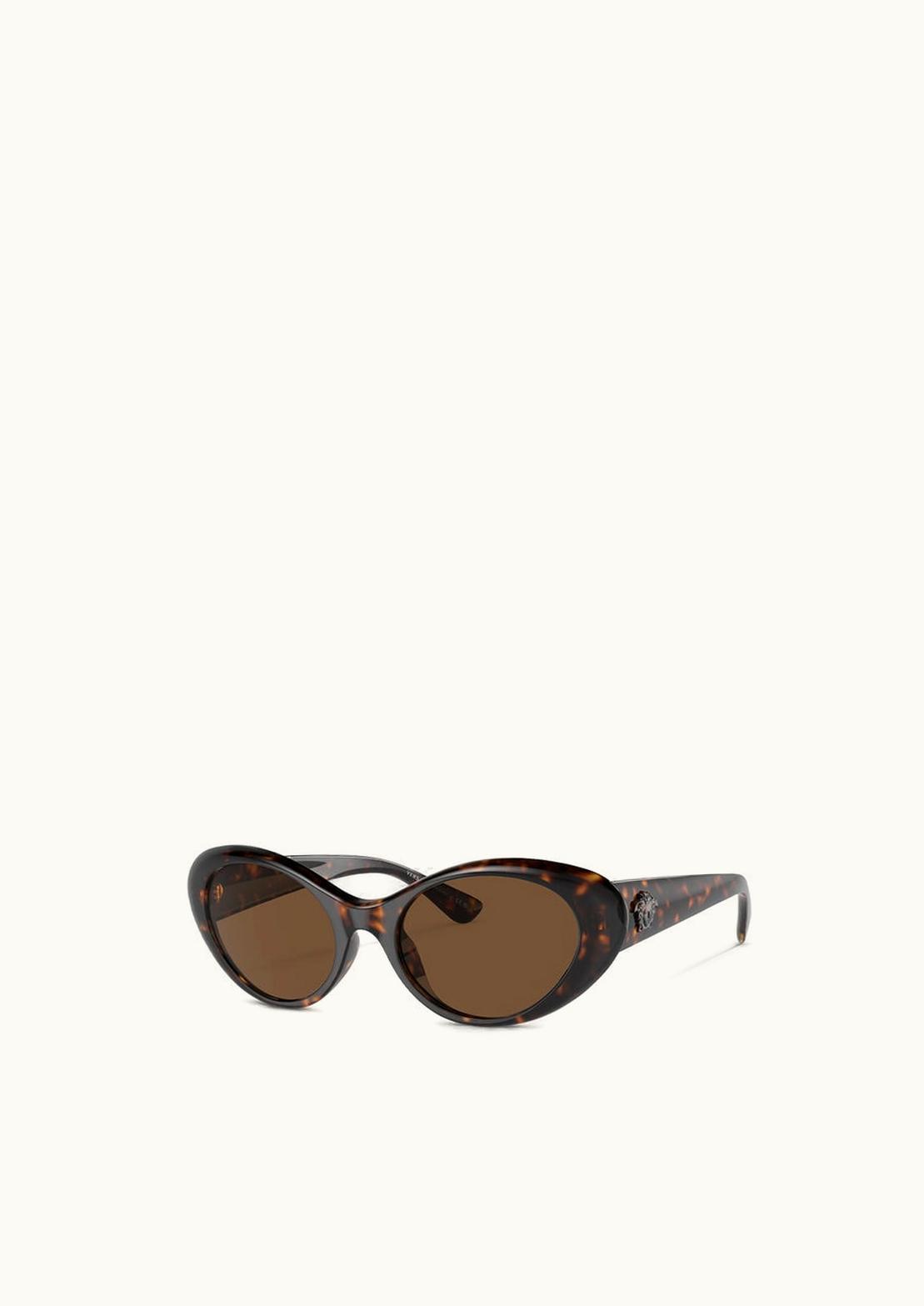 Versace Versace La Medusa Oval Sunglasses Havana
