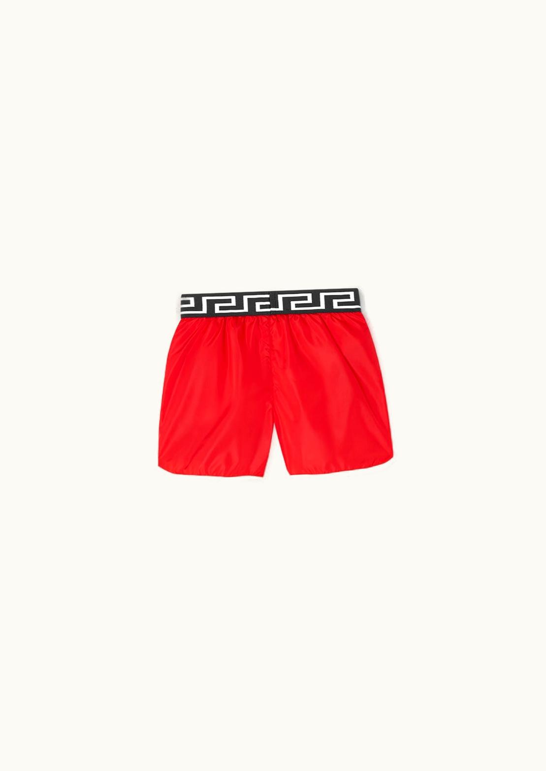 Versace Versace Kids Greca Anchor Swim Shorts Red