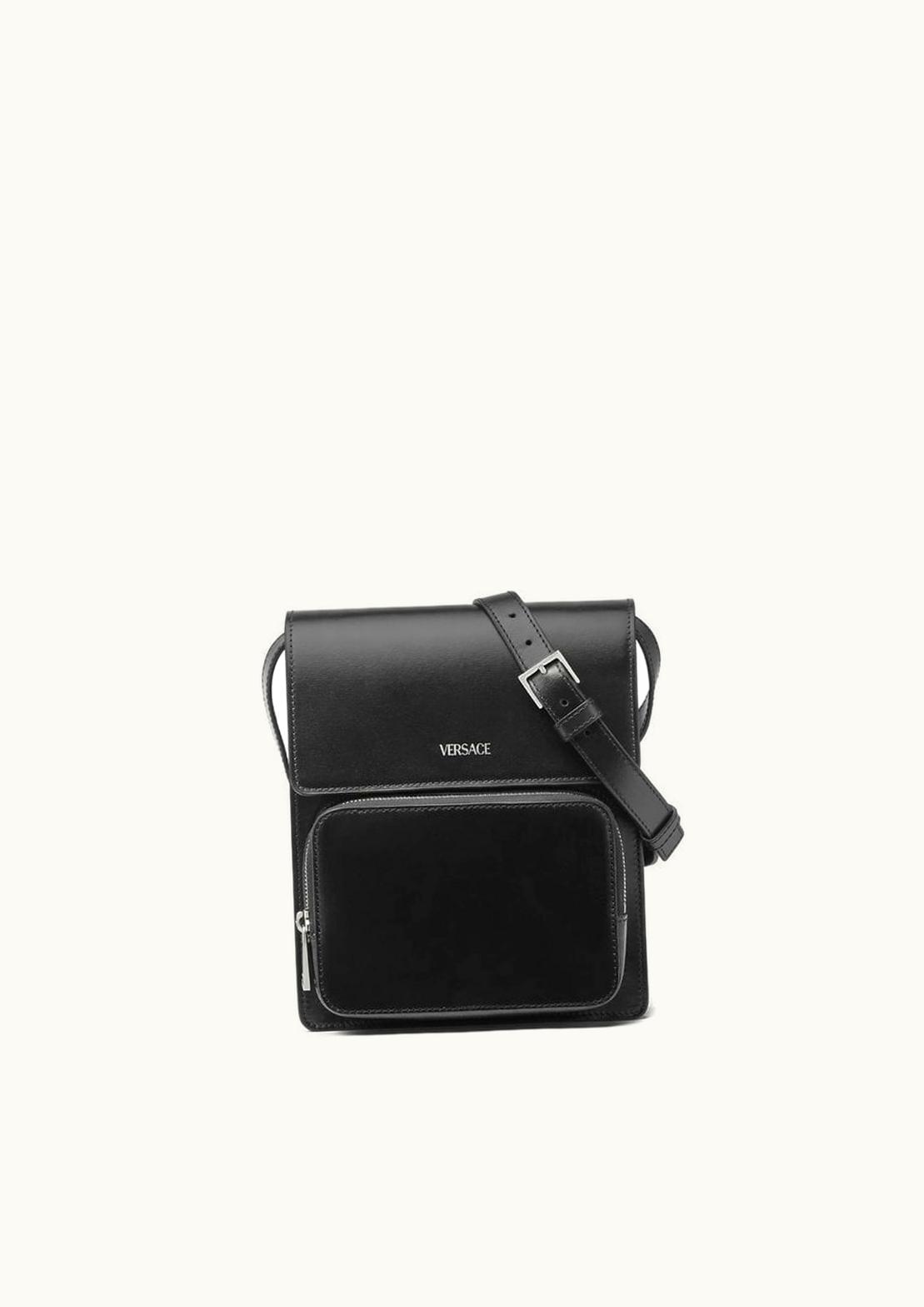 Versace Versace Leather Crossbody Cargo Bag