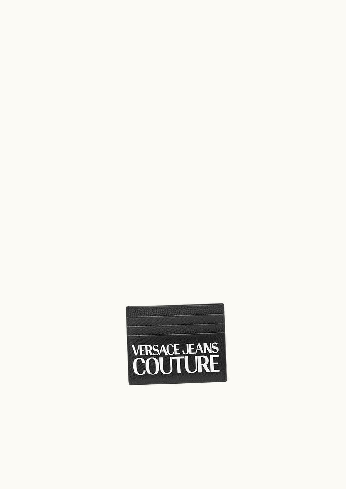 Versace Versace Logo Bifold Card Holder Black, Print
