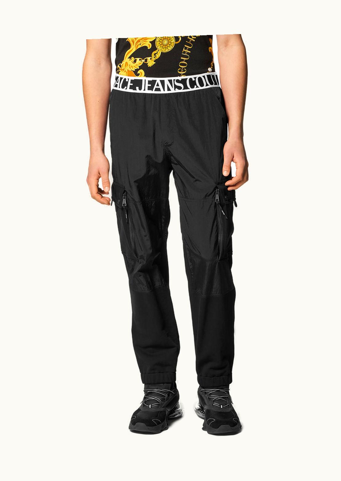 Versace Versace Logo Cargo Trousers Black, Print