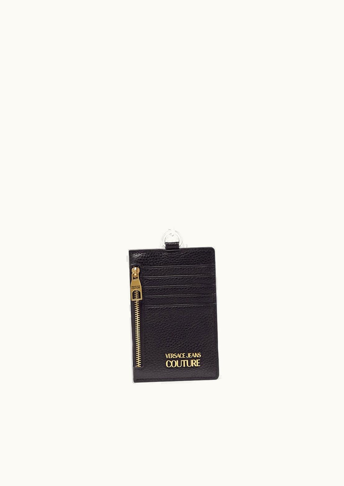 Versace Versace Logo Chain Card Holder Black, Print