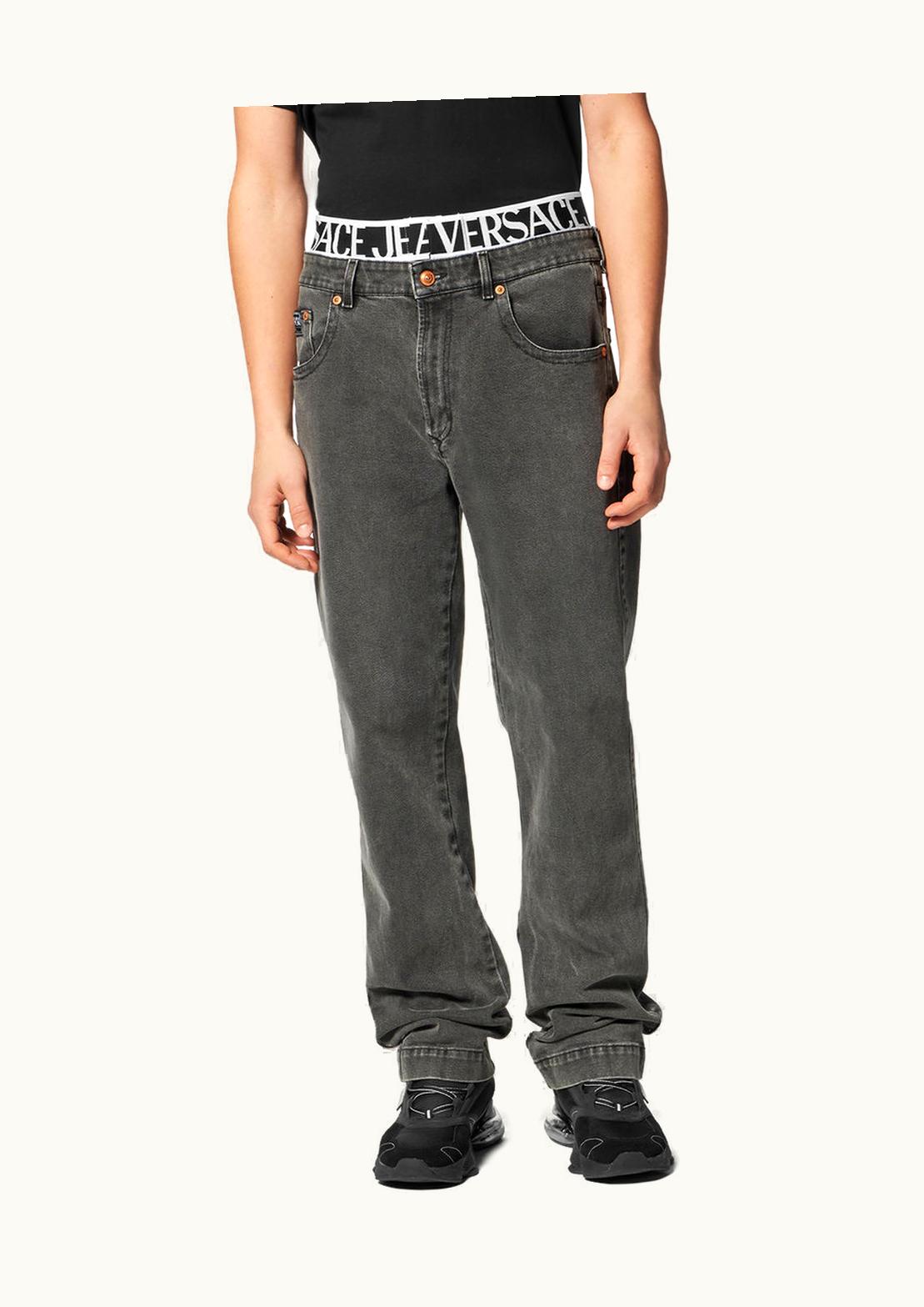 Versace Versace Logo Jeans Gray