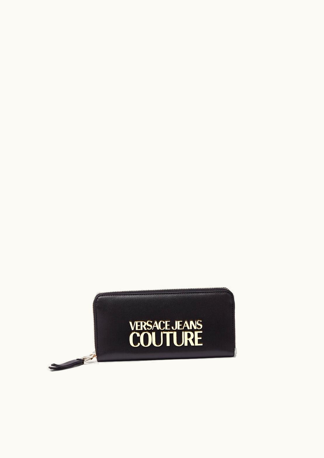Versace Versace Logo Long Wallet Black, Print