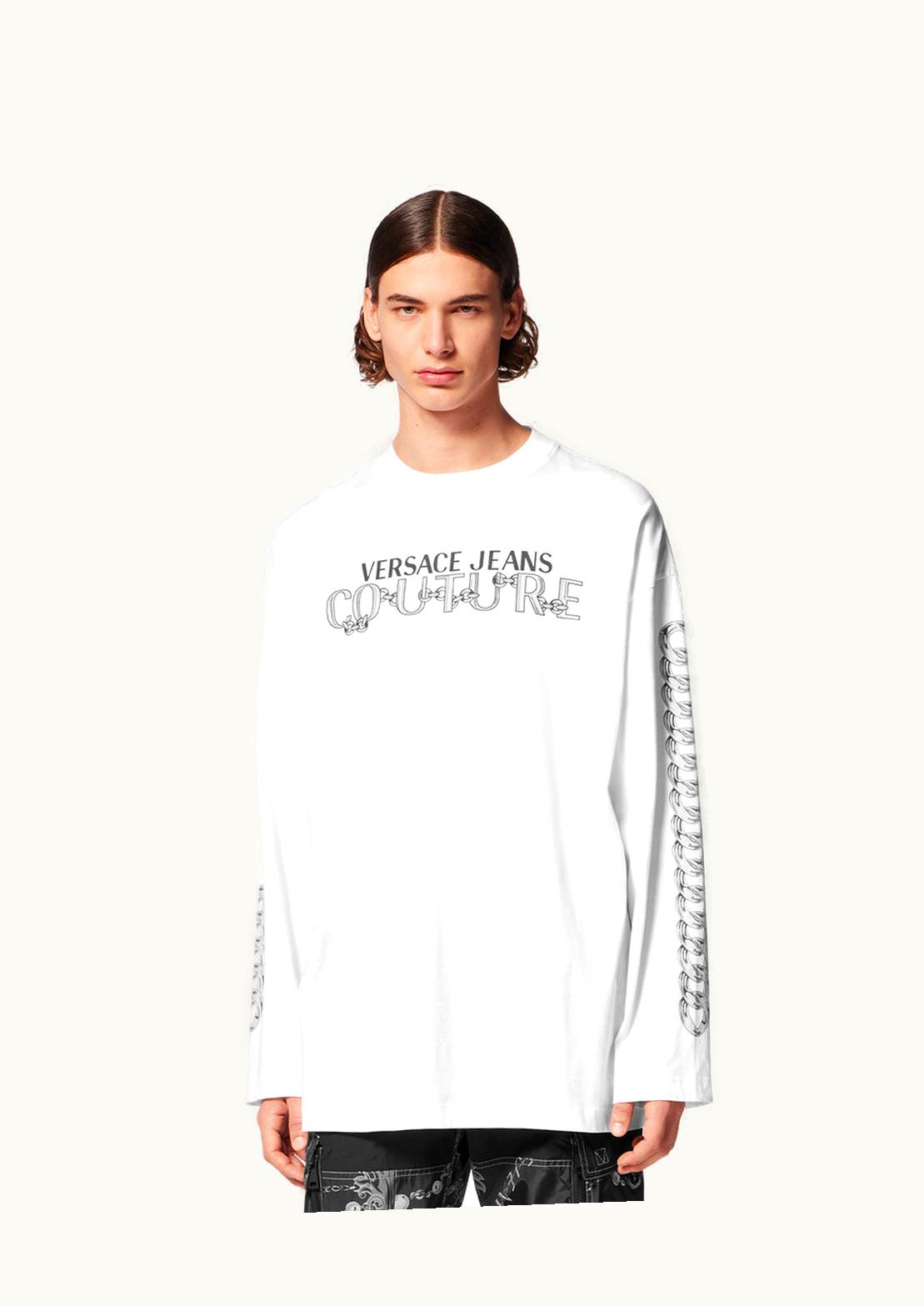 Versace Versace Logo Oversize T-Shirt White, Print