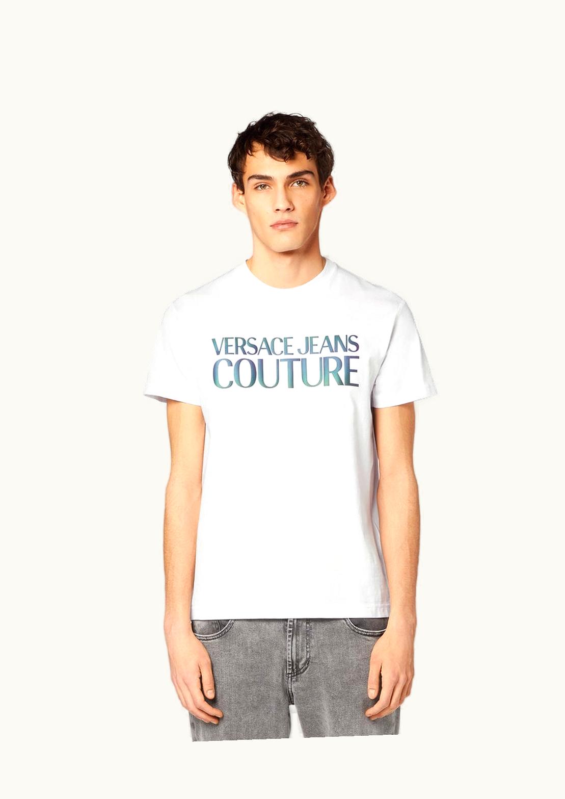 Versace Versace Logo T-Shirt White, Print E73GAHT02-ECJ00T_E34_L_E003__