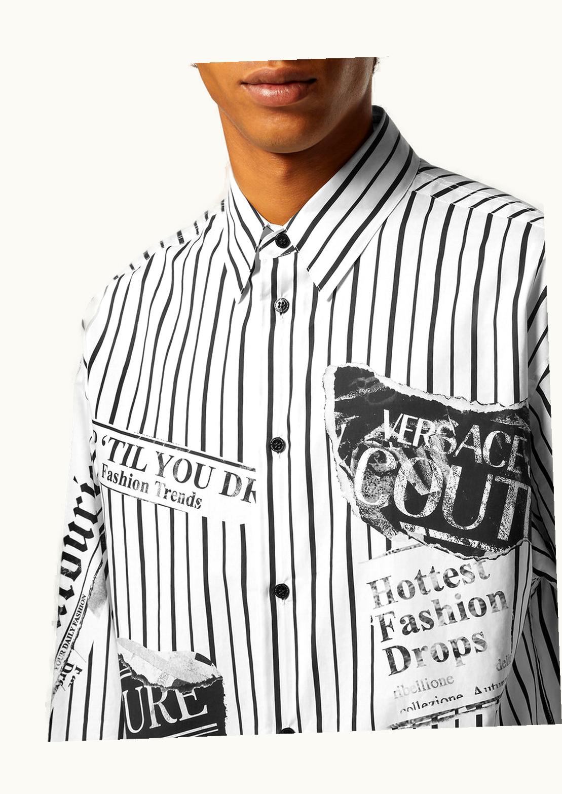 Versace Versace Magazine Relaxed-Fit Shirt White, Print