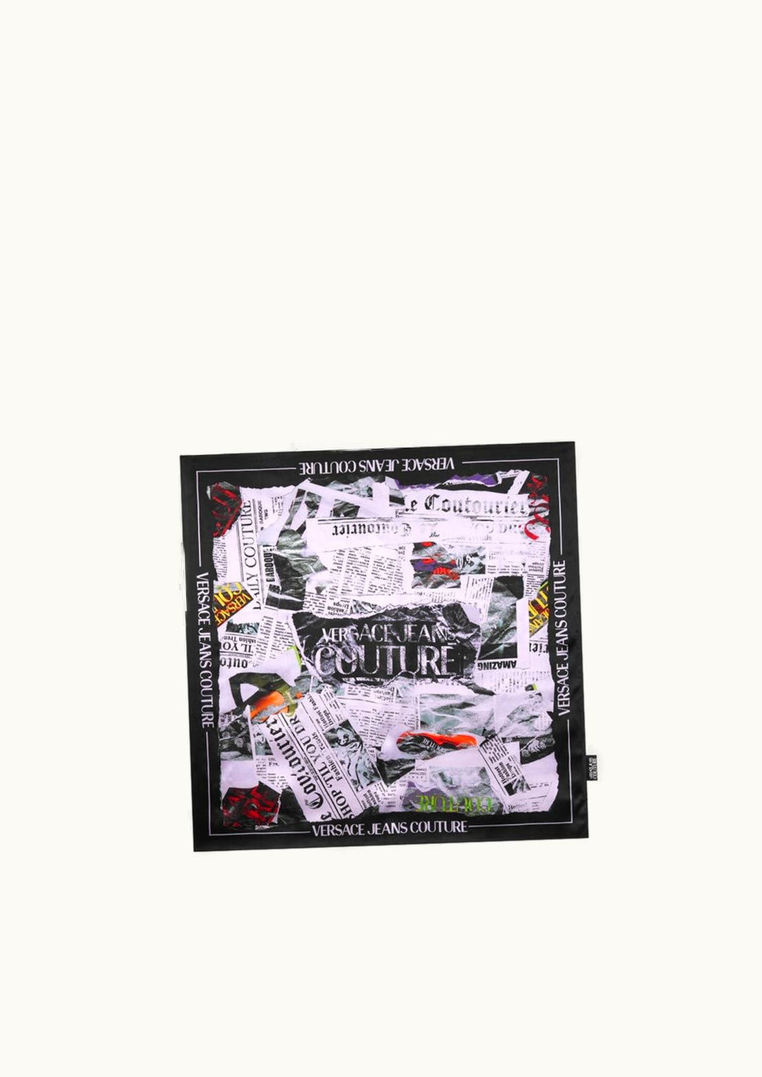 Versace Versace Magazine Silk Foulard 70 CM Print