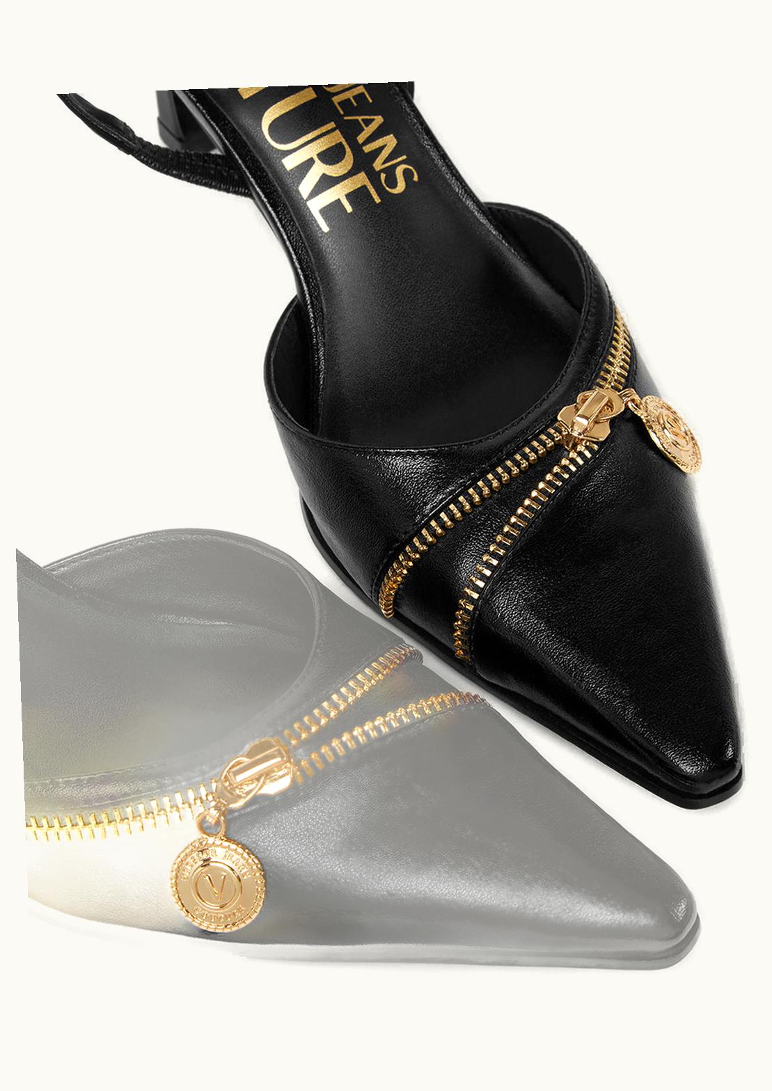 Versace Versace Mandy Slingback Low Pumps Black, Print