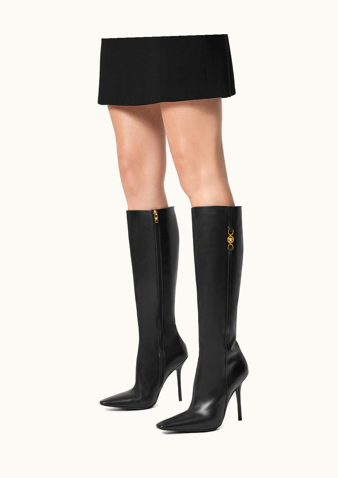 Versace Versace Medusa '95 Knee-High Boots Black, Gold