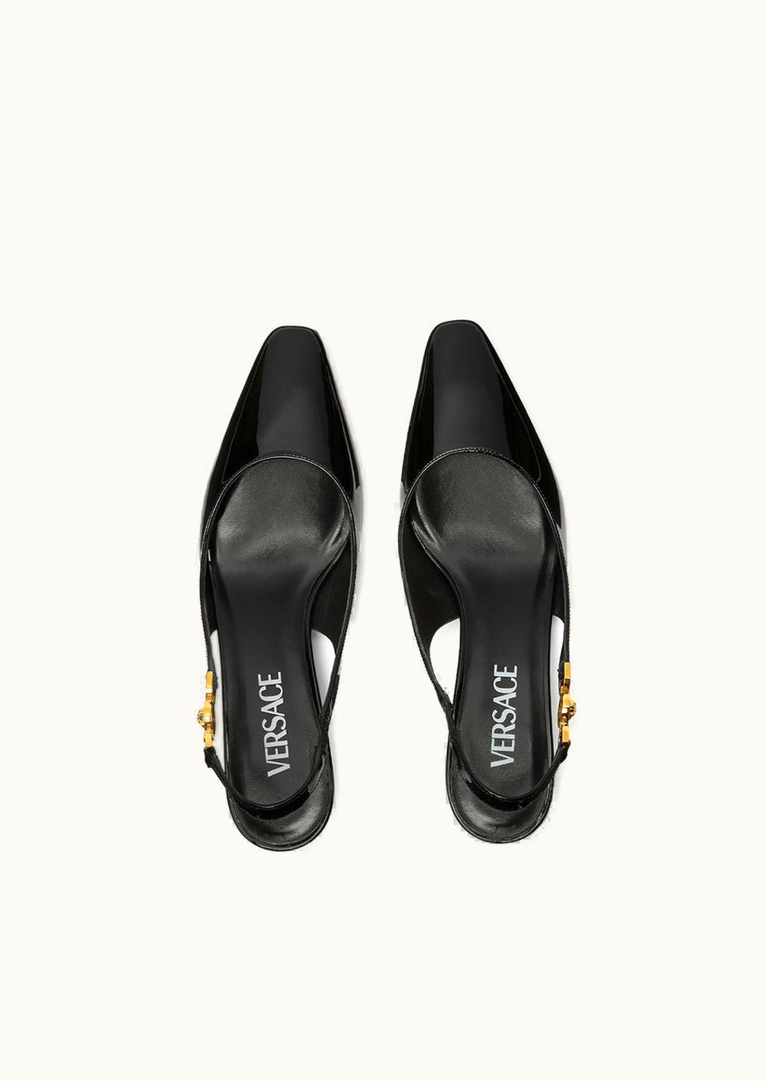 Versace Versace Medusa '95 Low Slingback Pumps Black, Gold