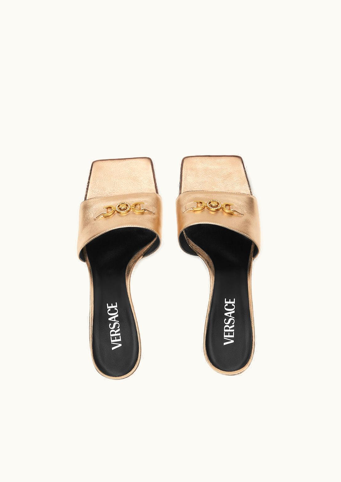 Versace Versace Medusa '95 Metallic Mules Gold