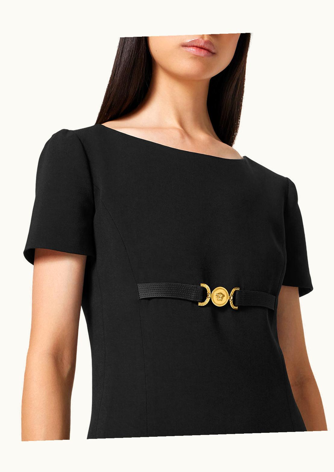 Versace Versace Medusa '95 Flared Shift Mini Dress Black